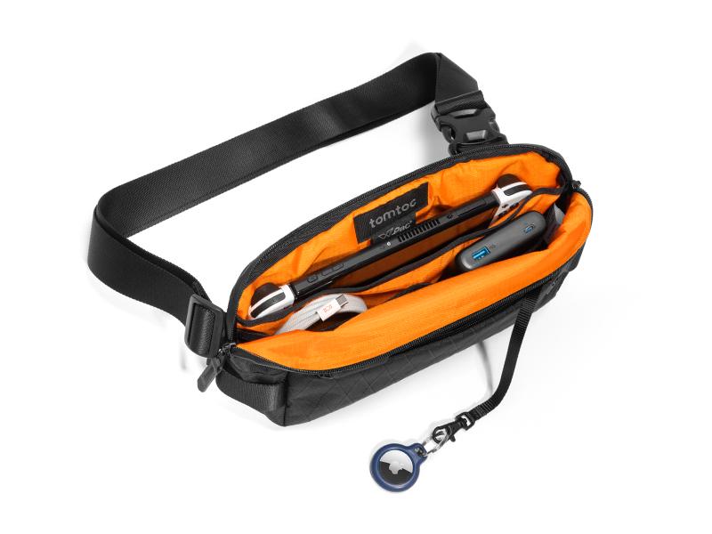 tomtoc Compact EDC Sling Bag, Chest Shoulder Crossbody Sling