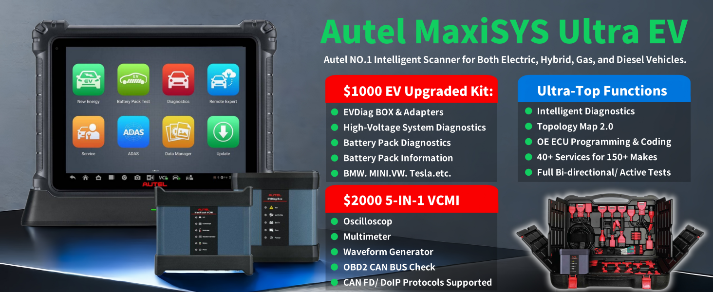 Amazon.com: Autel MaxiSys Ultra EV OBD2 Scanner, 2025 Top EV ...