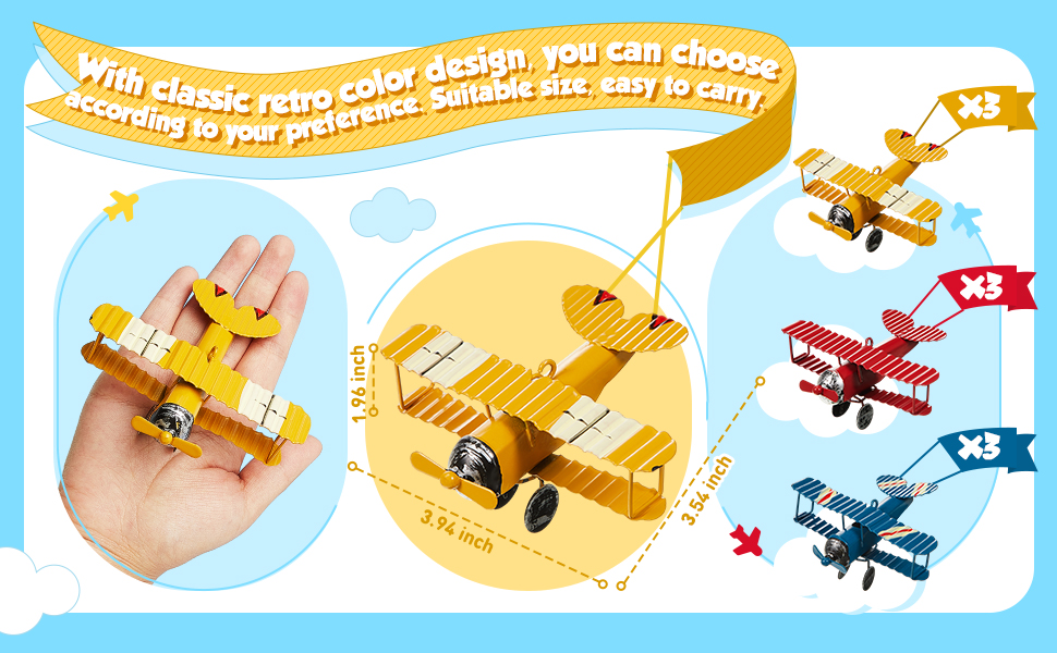 小物入れ Decoration Plane Amazon.com: Large 8.5'' Hang Retro Airplane Aircraft Model