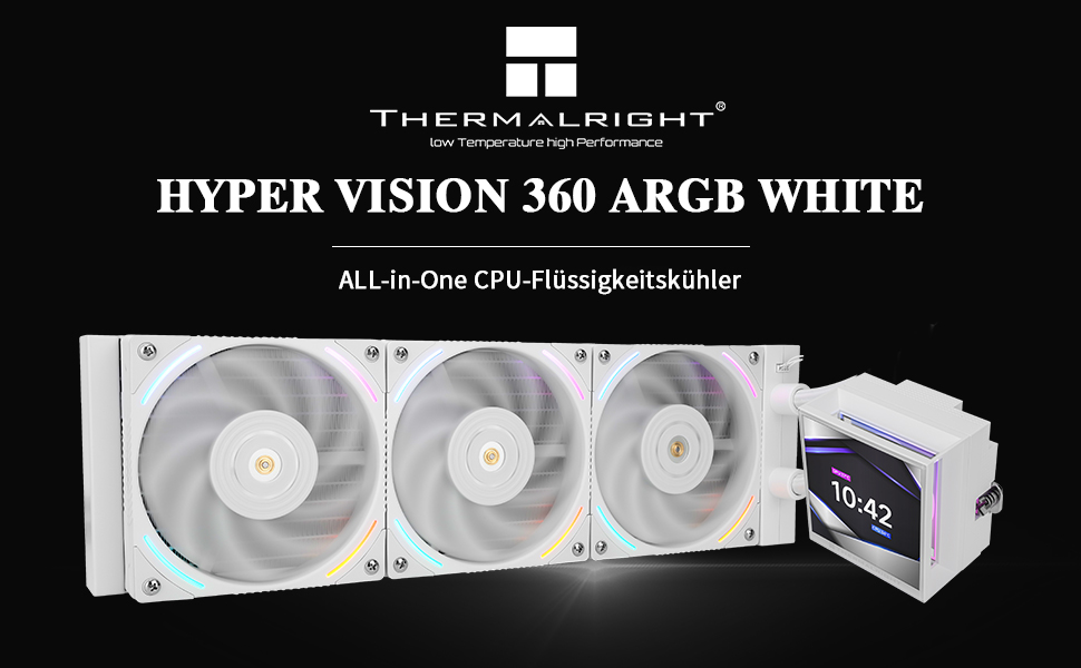 PC用ファン・クーラー Thermalright Hyper Vision 360 ARGB White Hyper Vision 360 ARGB WHITE – Thermalright