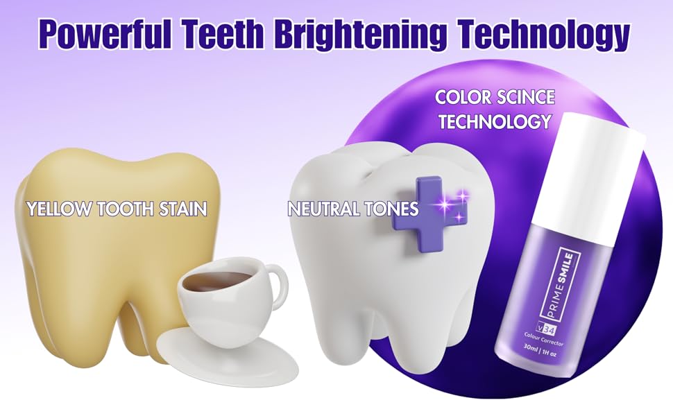 Prime Smile Purple Teeth Whitening Toothpaste
