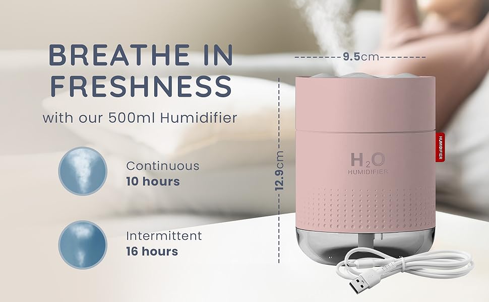 Breathe In Freshness with our 500ML Humidifier
