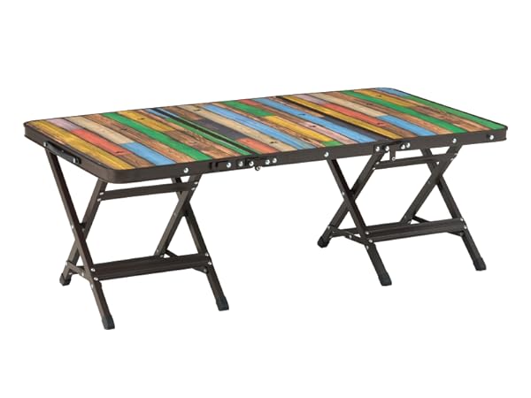 Amazon | ロゴス(LOGOS) Old Wooden 丸洗いカートテーブルセット