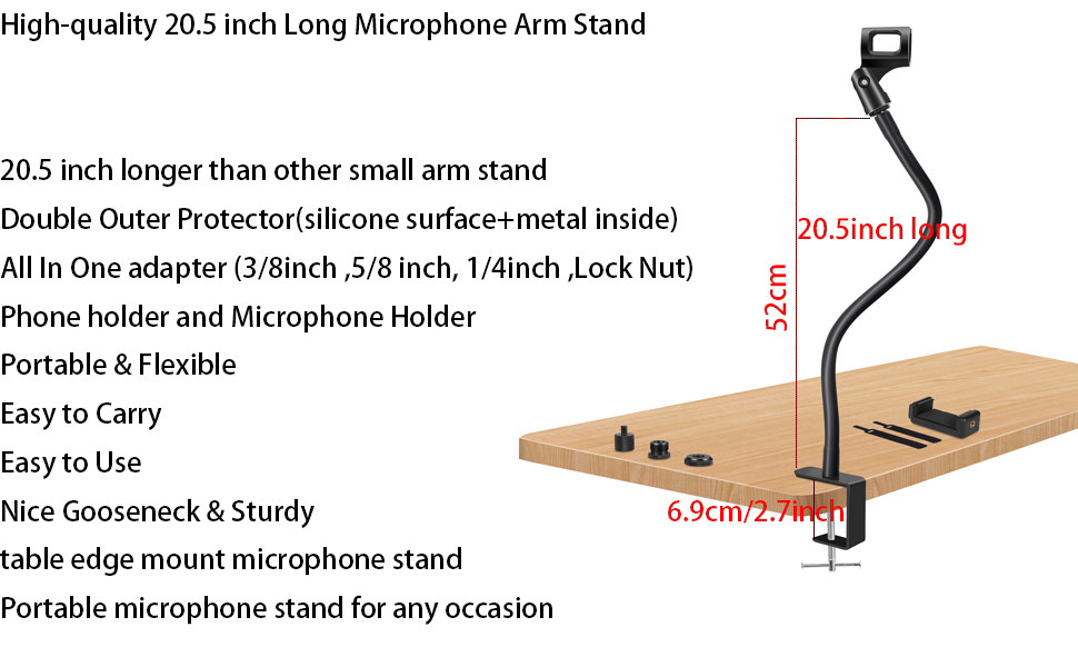 gooseneck tube mic arm