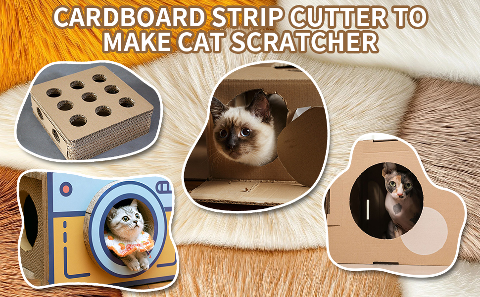 CARDBOARD STRIP CUTTER TO MAKE CAT SCRATCHER