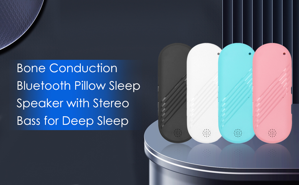 GOWENIC Under Pillow Speaker, Mini Bluetooth Conduction