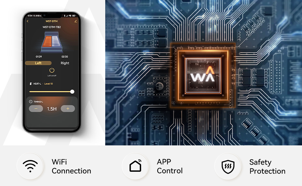 Warm Storm WiFi Electric Blanket Queen Size Single