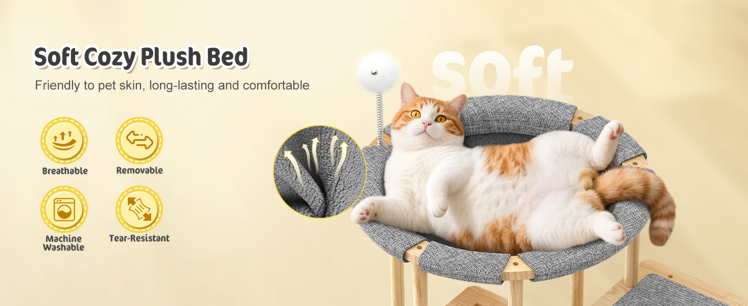 cat hammock, elevated cat bed