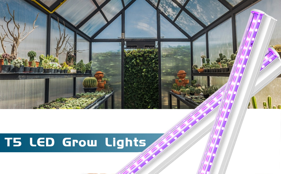 T5 Grow Light 1FT, Full Spectrum Grow Lights for Indoor Plants, Plant Grow Light