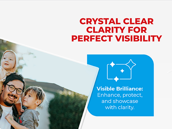 Crystal clear clarity for perfect visibility