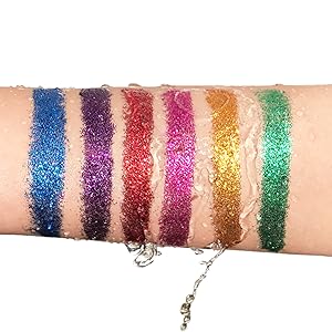 waterproof feature of carmela glitter eyeshadow