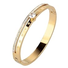 RYE Bracelets for Women, Girls Stylish Gold Plated Zircon Diamonds