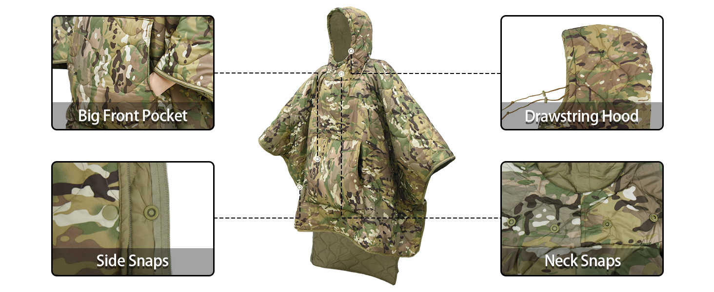 Tongcamo Multipurpose Insulation Poncho