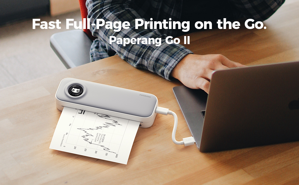 paperang Portable Thermal Printer Supports A4 Paper for