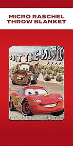 Cars Micro Raschel Throw Blanket