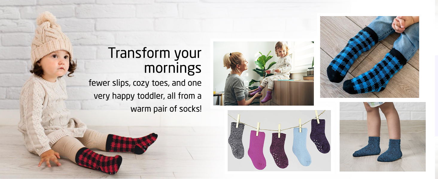 santa snowboots mustard neoprene anti-slip socls todler sovks warmest mismatched tube xmas stretch