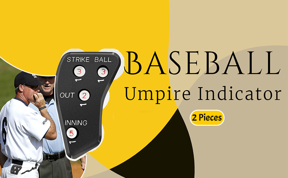 LUOIUI 2 Pieces 4 Wheel Umpire Indicator Clickers for