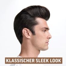 Pomade slanke look, gladde kapsels, natuurlijke look