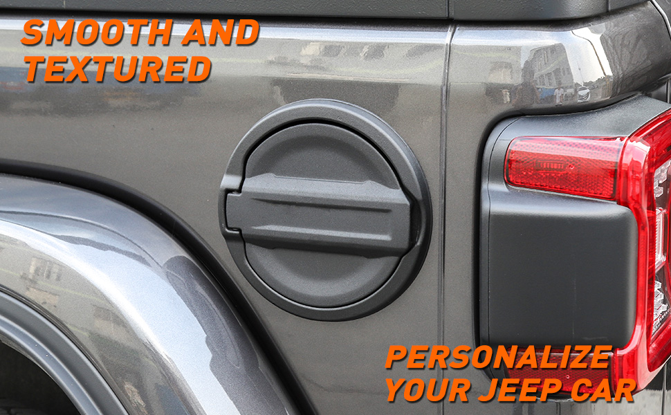 Savadicar Gas Cap Cover, Fuel Filler Tank Door Compatible with 20182024 Jeep