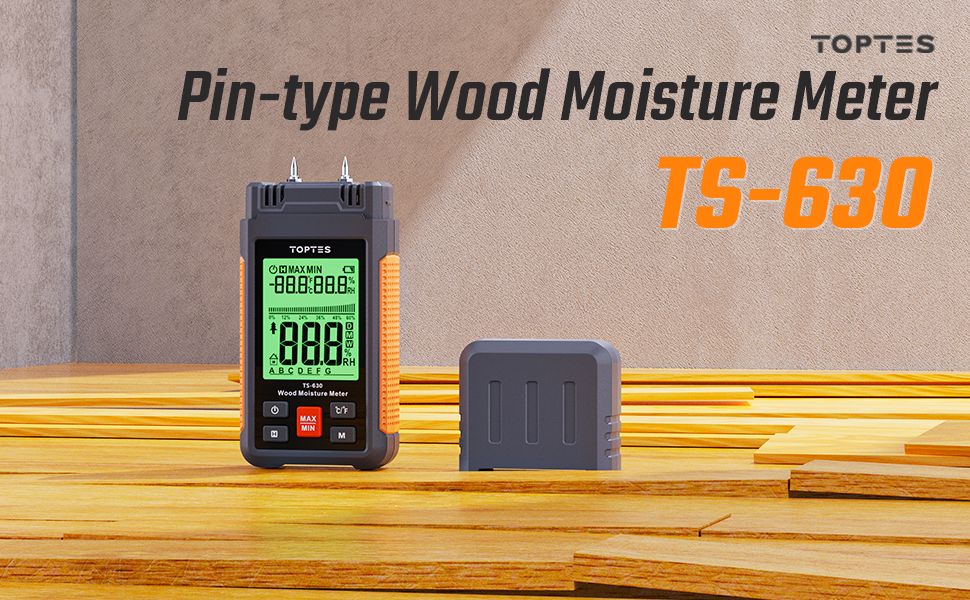 Wood Moisture Meter, TopTes TS630 Moisture Meter, Handheld Moisture