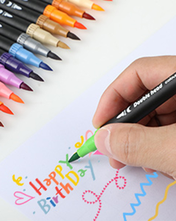 HornedDragon Dual Tip Brush Pens