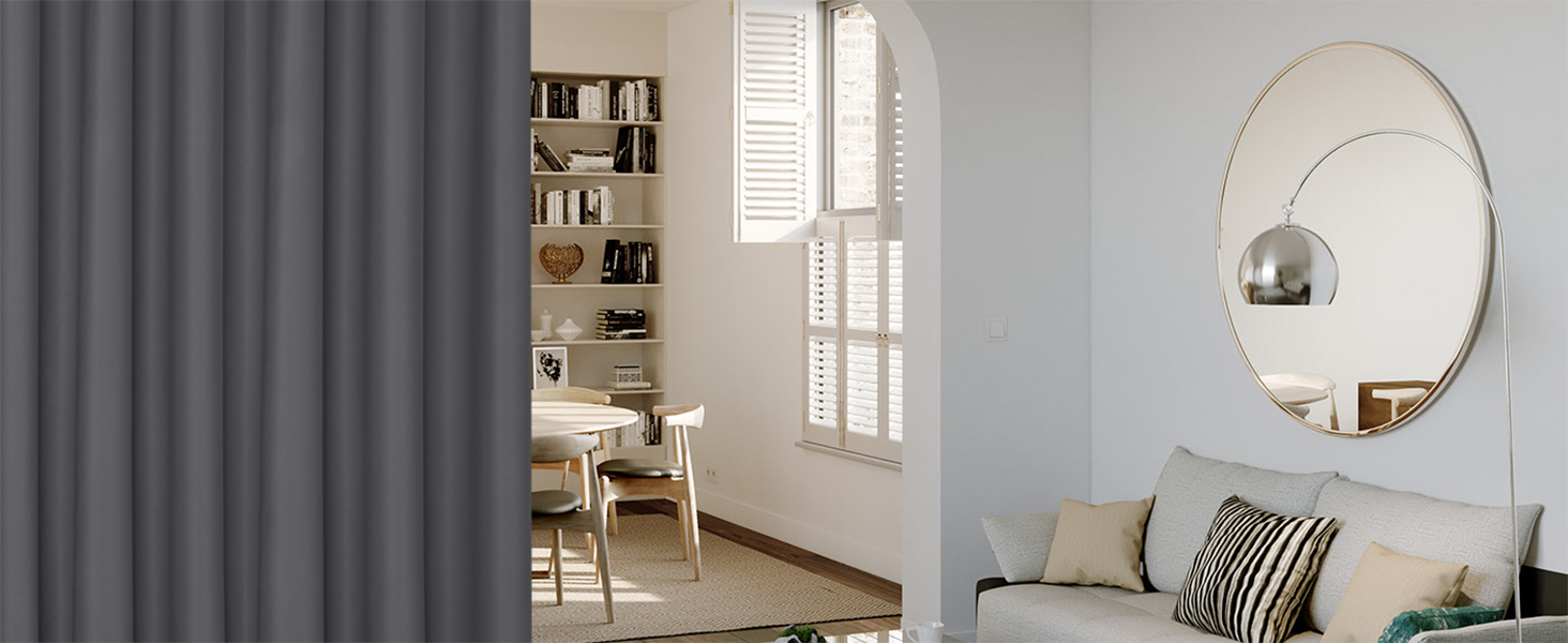 living room divider curtains