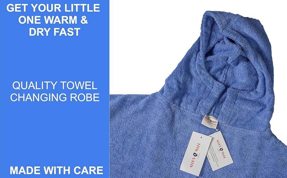 Poncho de toalla para niños