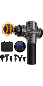 Massage Pistole Kohlenschwarz