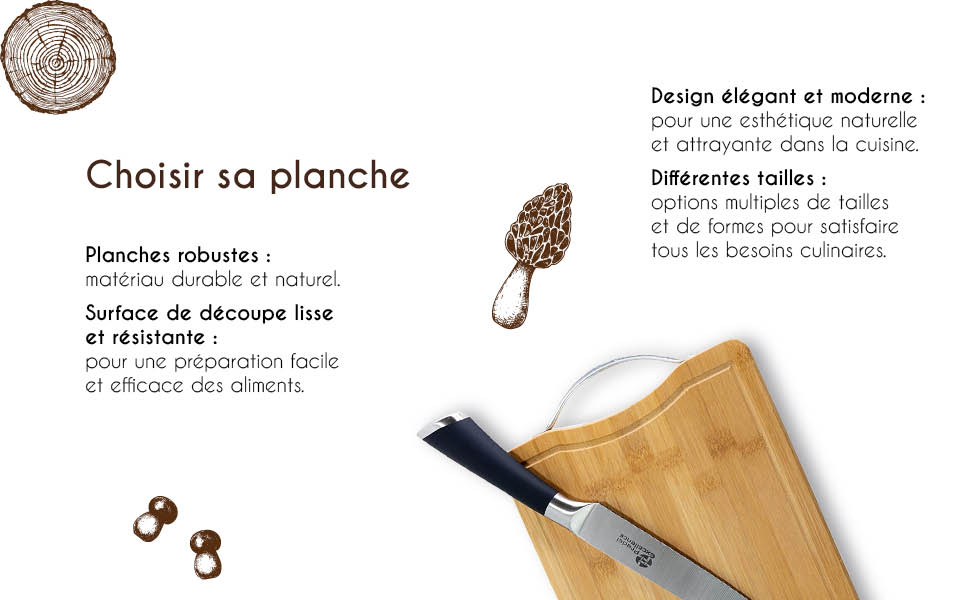 planche découper saucisson