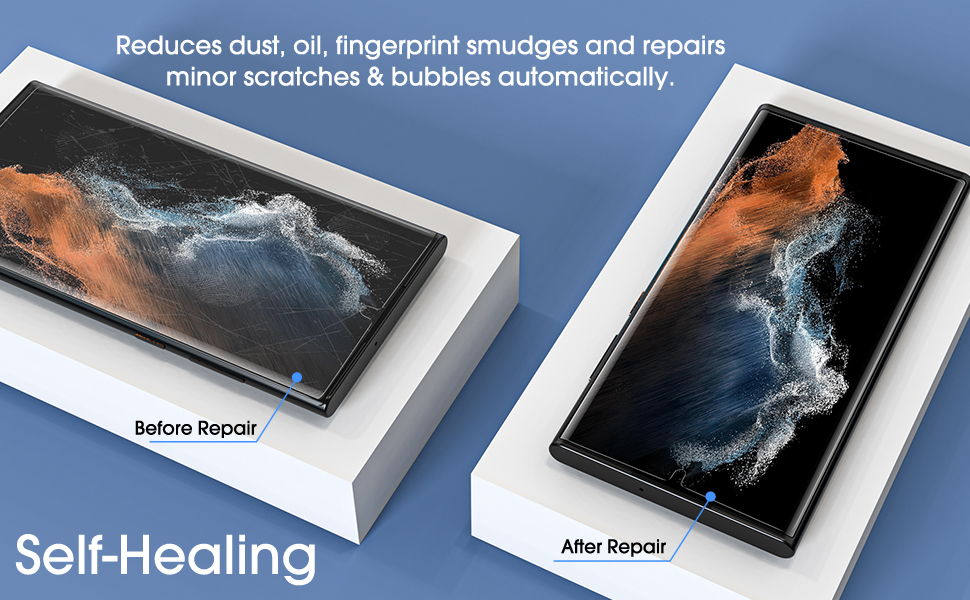 amFilm (2 Pack) Elastic Skin Screen Protector for Samsung Galaxy S22