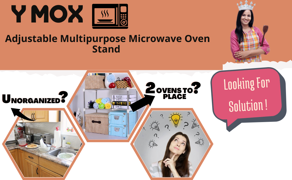 SPN BFCC Adjustable Multipurpose Microwave Oven Stand