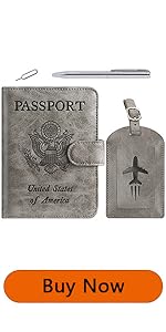 passport holder with luggage tag