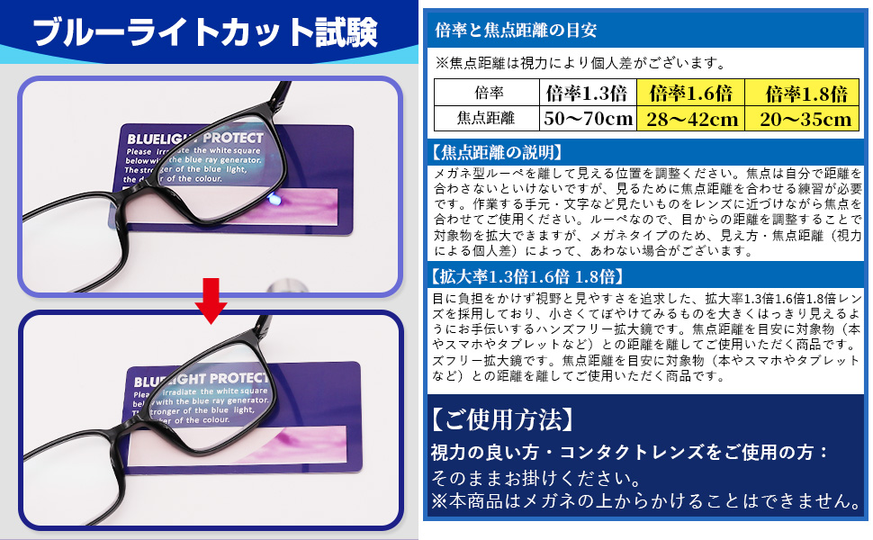 メガネ型拡大ルーペ 拡大率1.6倍 楽天市場】【送料無料】 メガネ型拡大ルーペ 1.6倍 収納袋付