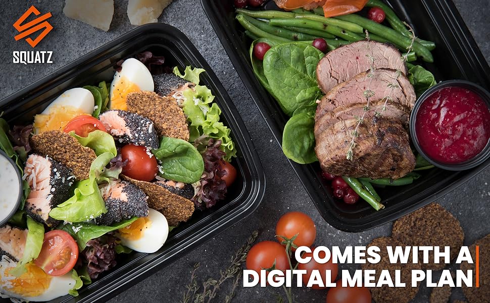 SQUATZ 50 Microwavable Food Container 33oz Black