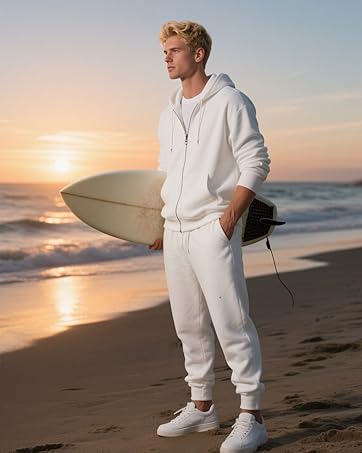 White Men&amp;#39;s Tracksuits