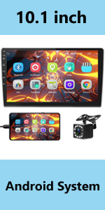 car stereo double din indash head unit 10.1inch Android