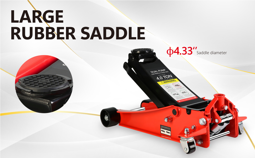 Floor Jack, 4 Ton Low Profile Hydraulic Floor Car Jack