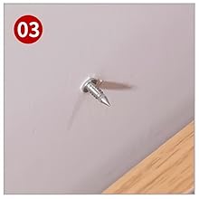 ouble Head Skirting Thread Seamless Nail Double Side Nails for wood baseboards