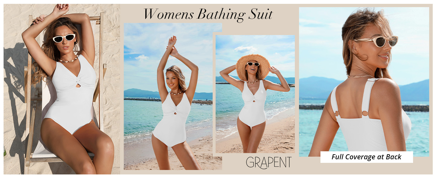 GRAPENT Women&#39;s One Piece Swimsuits Tummy Control  SWDDDDAG