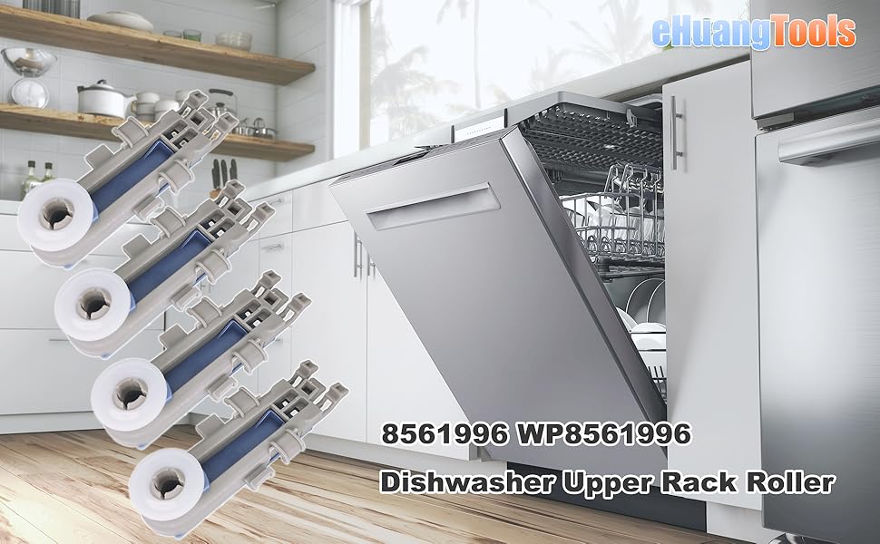 8561996 Dishwasher Upper Rack Adjuster Wheels WP8561996 for Whirlpool