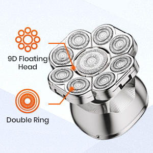 9D bald head shavers for men