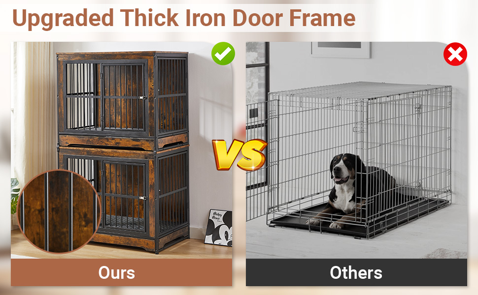 double dog kennel furniture for 2 large dogs