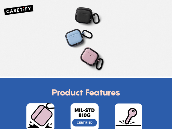 Amazon.com: CASETiFY Bounce AirPods (4th Gen) Case with Ring