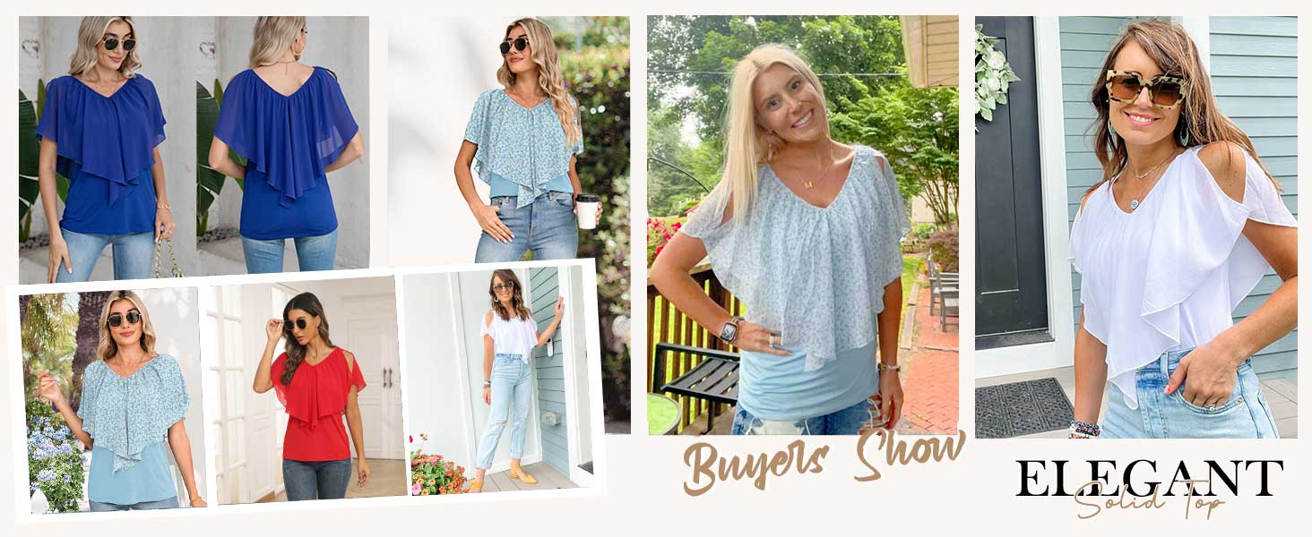 flower tops for women summer