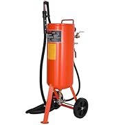 VEVOR 10 Gallon Heavy-Duty Sand Blaster, 60-110 PSI High Pressure Sandblaster, Portable Abrasive ...