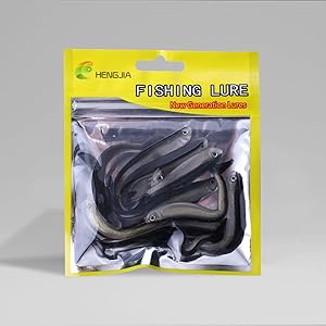 Amazon.co.jp: 10本入り 8cm 釣り用ルアー バス釣り ソフト