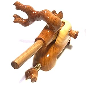 ヘラブナ万力★小型弓型万力・竿枕・万力袋・短竿にもオススメです２３３ Amazon | ヘラブナ万力 天然木(特選ヒノキ)3種類 弓型万力 へら