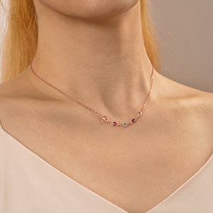 Birthstone Necklace For Women Mom Gift Mothers Day Jewelry Grandma Daughter Multiple Kids Personalized Multiple Custom Family 16 birthstone necklace family tree mother daughter summer jewelry august October birthday gift