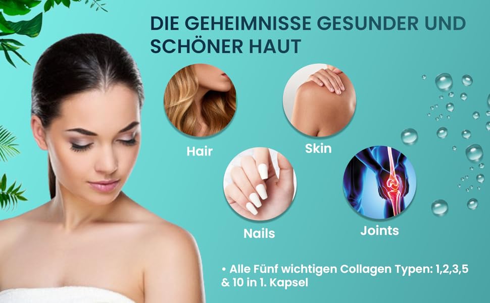 haar, huid, nagelbotten 