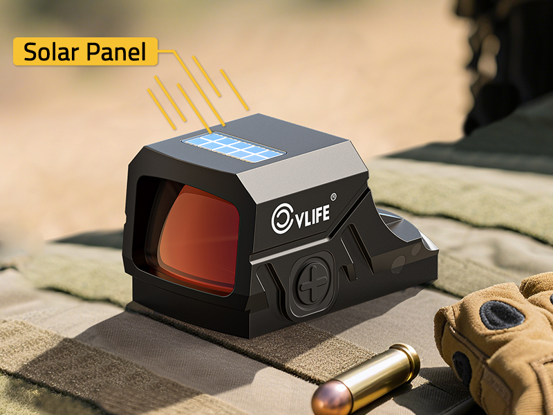 Powered by the Sun - CVLIFE BearSwift Enclosed Solar red dot Sight